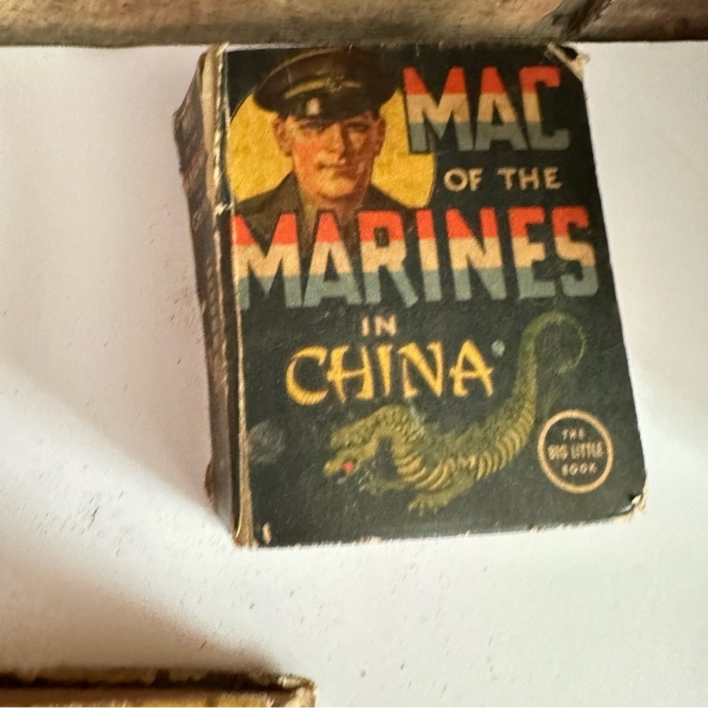 Vtg 7Pc Lot Big Little Book Dick Tracy Tarzan Foreign Legion Mac Of The Marines - Picture 6 of 11